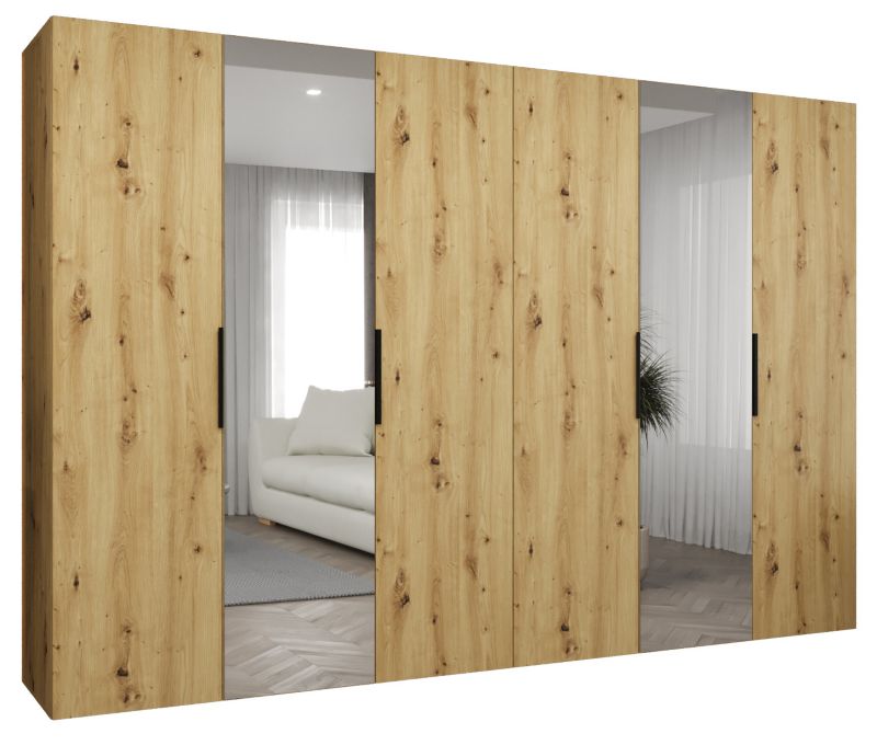 Szafa uchylna otwierana MARBELLA 2 300 wys 202 cm Artisan + Czarny 1 szt