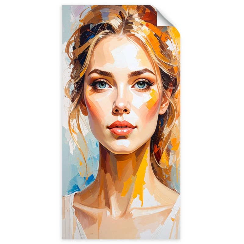 Plakaty samoprzylepne do salonu sypialni Feeby Portret Kobiety Modelki 60x120cm 1szt