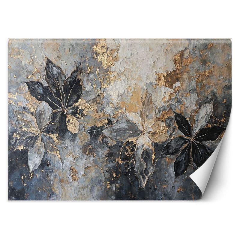Fototapeta Feeby Liście Abstrakcja Tekstura Złoty 200x140 1 szt