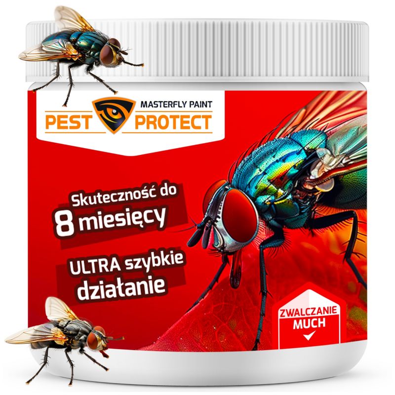 Preparat na Muchy PEST PROTECT 25g Środek Proszek na Zewnątrz do Domu, na Tarasie, 1szt.