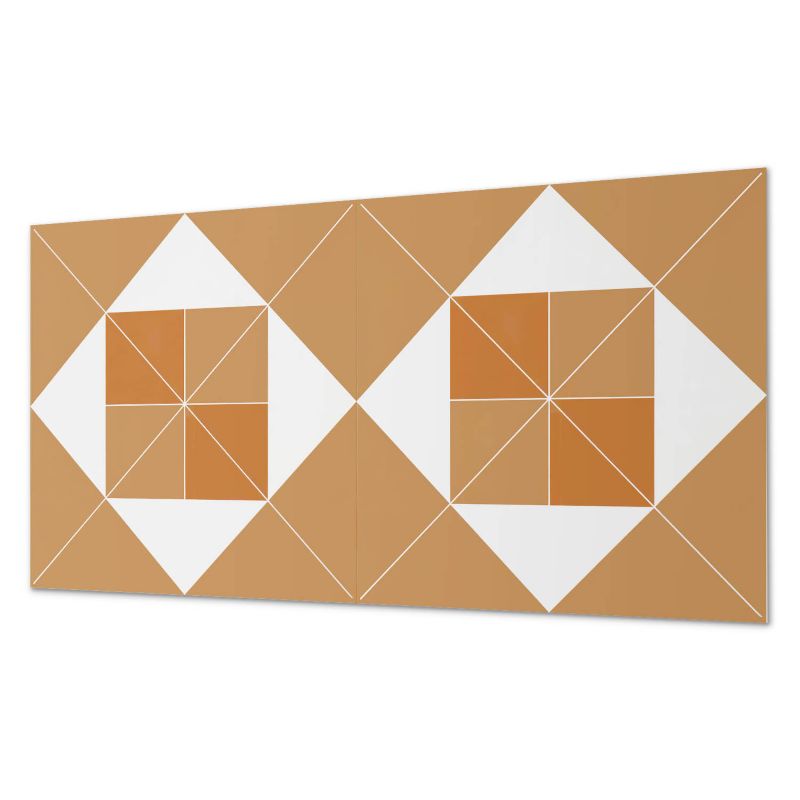 Komplet Kafelków PCV ArtPrintCave 60x30 cm Geometria w odcieniach 6 szt.