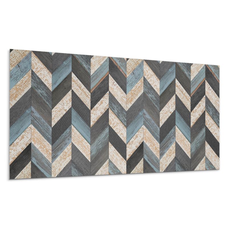 Panele samoprzylepne Wallfluent 60x30 cm Drewniane zygzaki w nowoczesnym stylu 6 szt.
