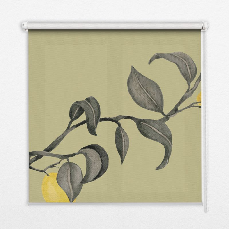 Roleta Do Salonu Tulup 120x140 cm Cytryny Na Drzewie Montaż do ściany/sufitu 1 szt.