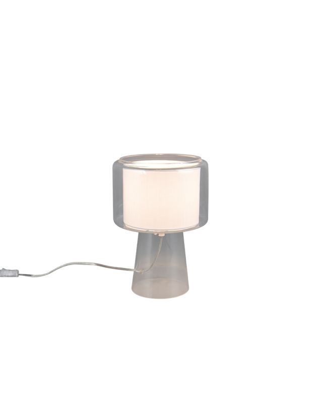 Lampa stołowa Trio ROCKA przezroczysta 1xE14x10W IP20 wym:29x20x20cm - 1 szt.
