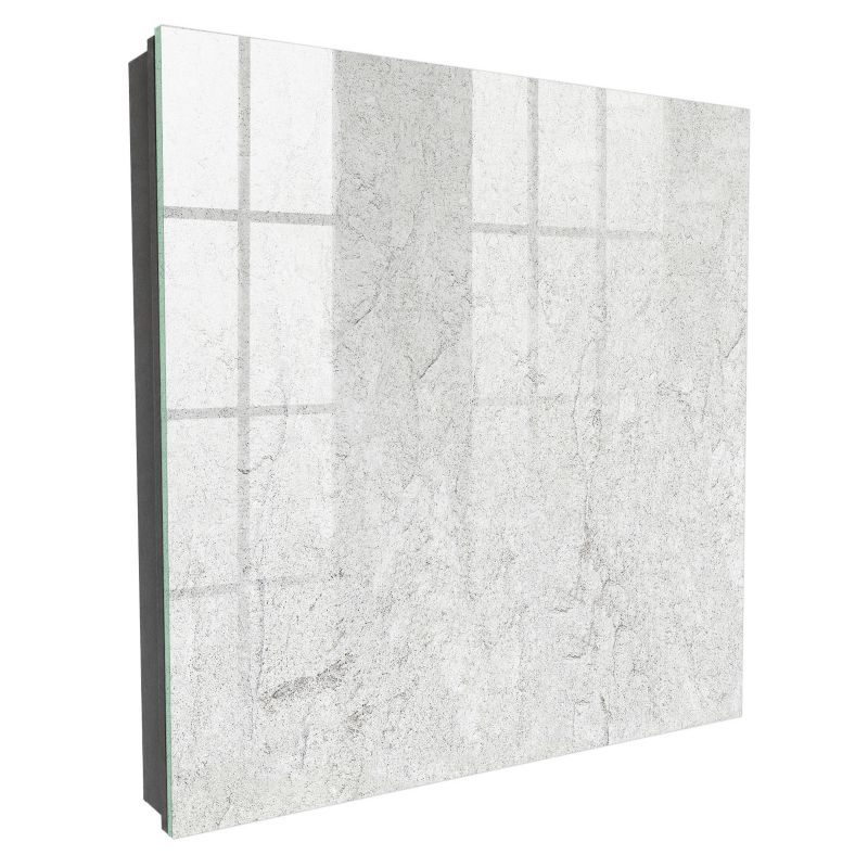 Skrzynka Na Klucze Szkło Hartowane Tulup 30x30 cm Delikatny kamień - Czarna - Otwierana na lewo 1 szt.