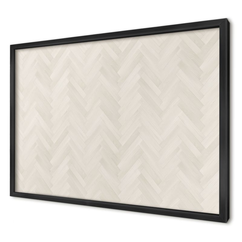 Magnetyczna tablica ozdobna Wallfluent 60x40 Subtelna jodełka w czarnej ramie 1szt