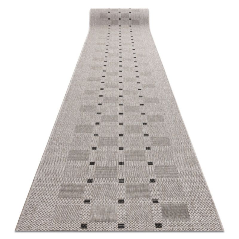 Chodnik RugsX 120x120 cm srebrny 243392 1 szt.