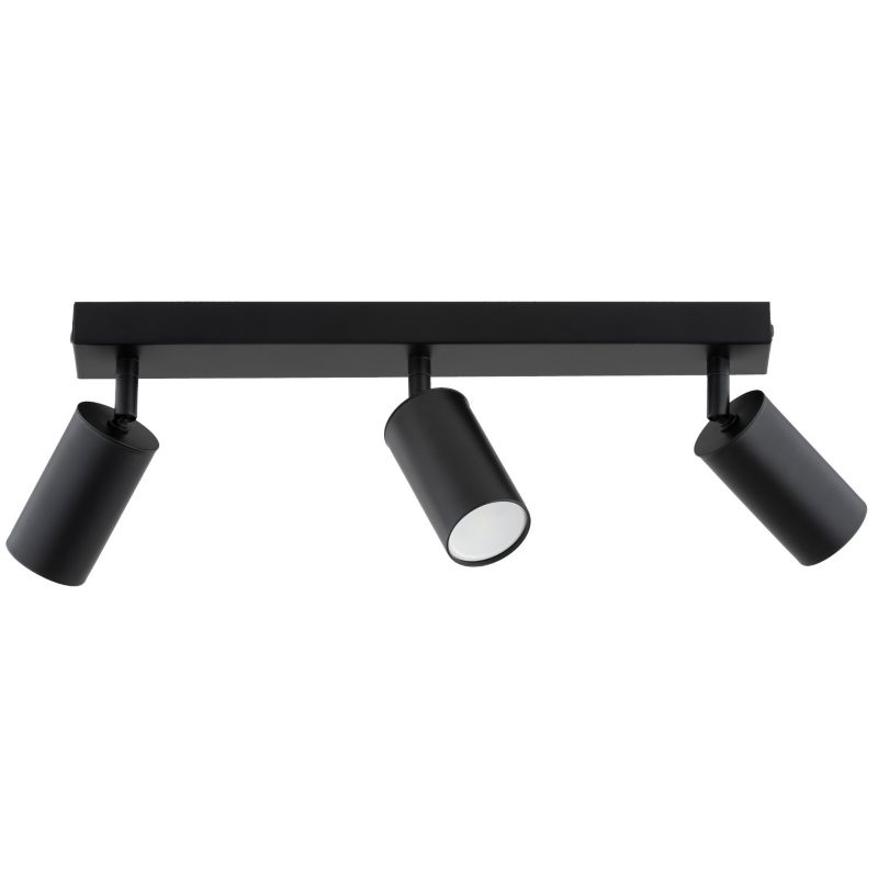 Spot reflektor natynkowy Alfa ATLET czarny 3xGU10x10W wym:16x40x6cm IP20 -1 szt.