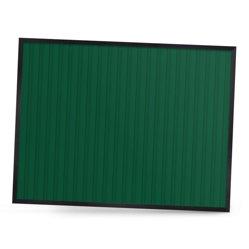 Tablica magnetyczna ozdobna ArtPrintCave 80x60 Zielone pasy w czarnej ramie 1szt