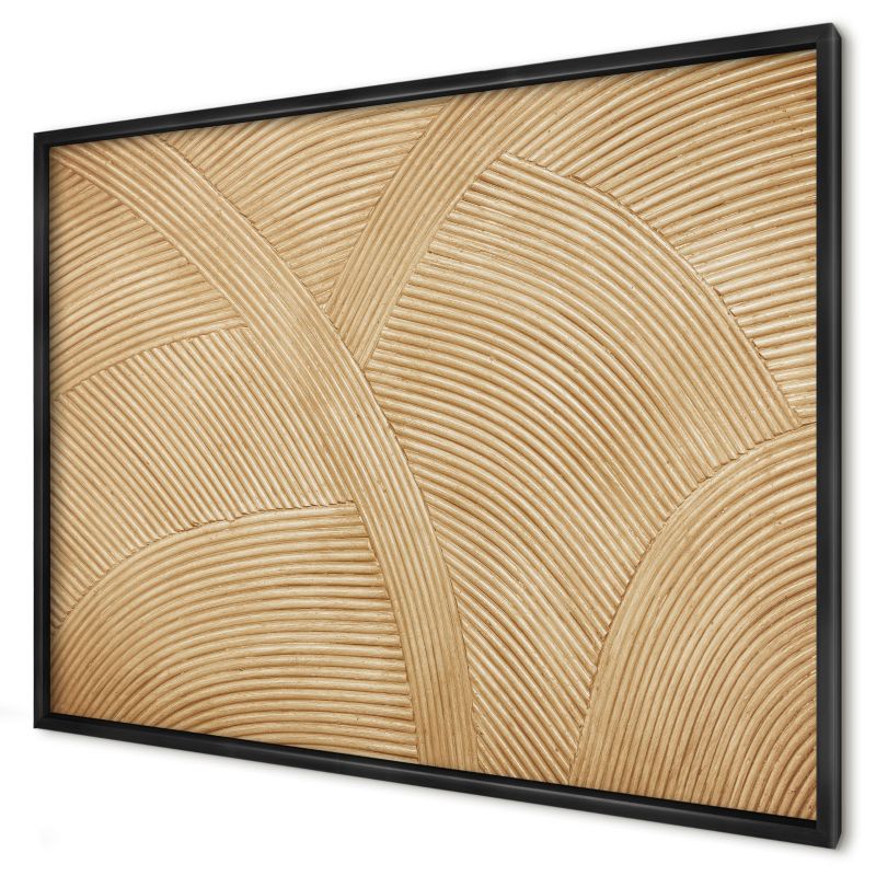Ozdobna tablica na magnesy Wallfluent 100x70 Linie strukturalne w czarnej ramie 1szt