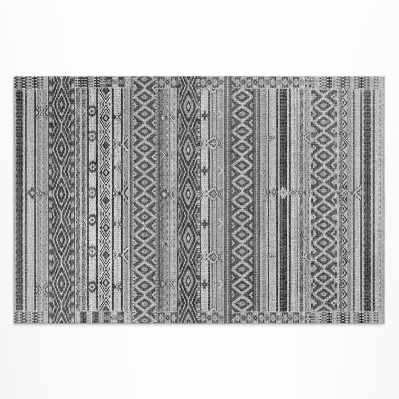 Dywan Winylowy Z Nadrukiem Wallfluent 140x210 cm Geometryczne romby imitacja tkaniny 1 szt.