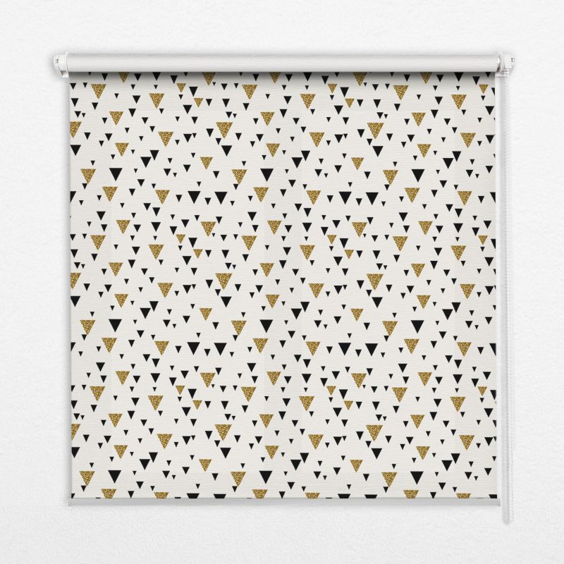 Roleta Okienna Tulup 120x140 cm Trójkąty Montaż do ściany/sufitu 1 szt.