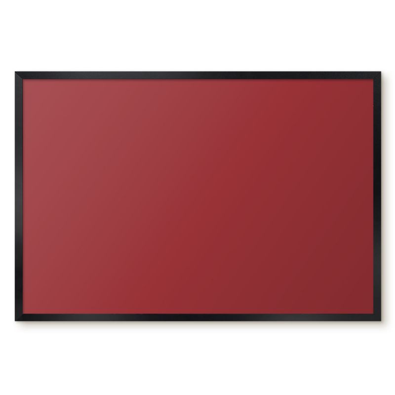 Tablica Magnetyczna Do Sypialni Tulup 60x40 cm Kolor burgundowy - Czarna rama Do salonu, sypialni 1 szt.