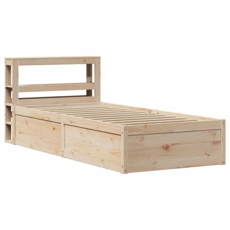 Rama łóżka WaszeMeble 90x190 cm Brązowy sosna WM-3306363 1 szt.