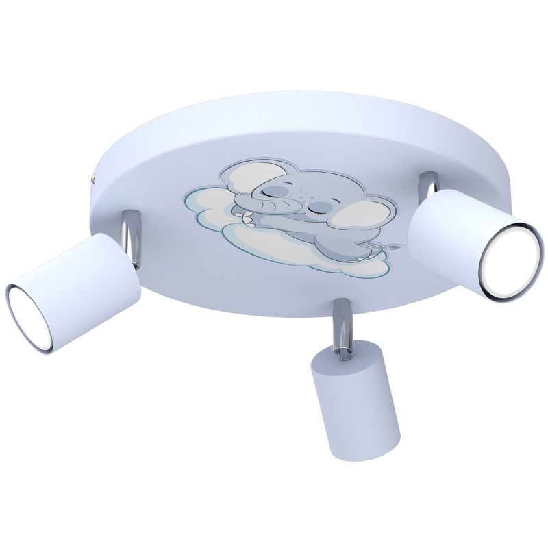 Lampa sufitowa Luminex Fun niebiesko-biała 3 x GU10 x 8W wym: 10,5 x 30 x 30 cm - 1 szt.