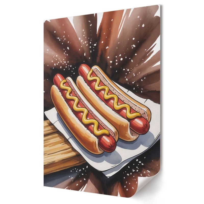 Plakat na ścianę Wallfluent Format A4 Smaczne hot dogi Studio Signal Works 1 szt.