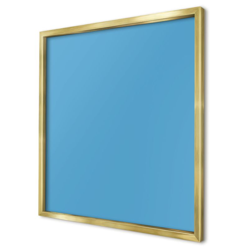 Tablica magnetyczna do salonu Wallfluent 50x50 Błękit wody w złotej ramie 1szt
