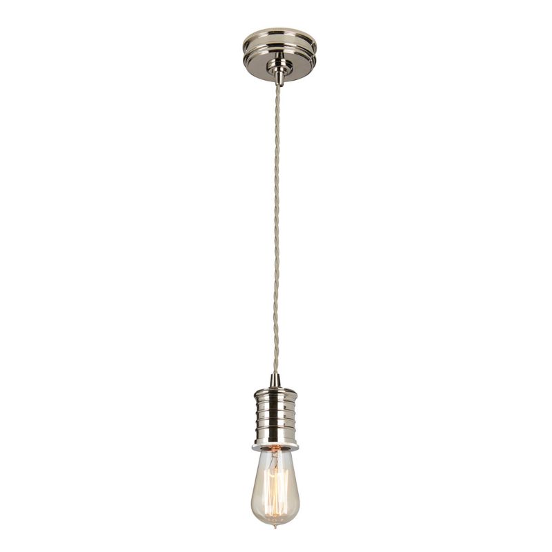 Lampa wisząca Elstead Douille 4018 polerowany nikiel retro 1xE27 x 60W 1 szt.