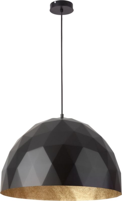 Lampa wisząca Sigma Lighting Diament 8009 czarno-złota dekoracyjna 1xE27 x 1 szt.