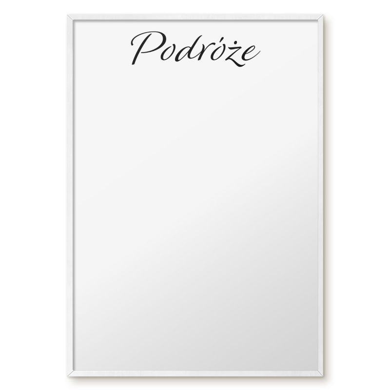 Tablica Magnetyczna Do Biura Tulup 70x100 cm Podróże 4 - Biała rama Do salonu, sypialni 1 szt.