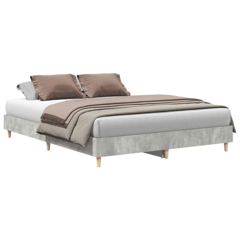 Rama łóżka WaszeMeble 150x200 cm Szarość betonu drewno WM-3328711 1 szt.