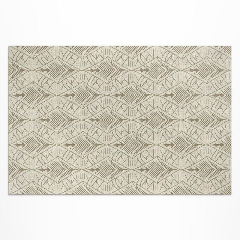 Zewnętrzny Dywan Winylowy Wallfluent 60x90 cm Wzór w stylu Art Deco elegancki delikatny 1 szt.