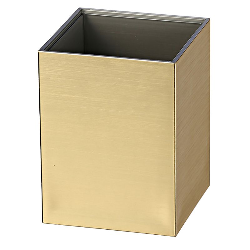 Kubek łazienkowy Rodeno na szczoteczki złoty elegancki 1 szt.