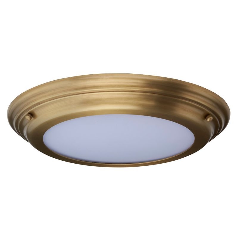 Plafon sufitowy Elstead Welland postarzany mosiądz LED 25W 3000K 2250lm łazienkowy IP54 wym: 4 x 36,1 x 36,1 cm metal - 1 szt.