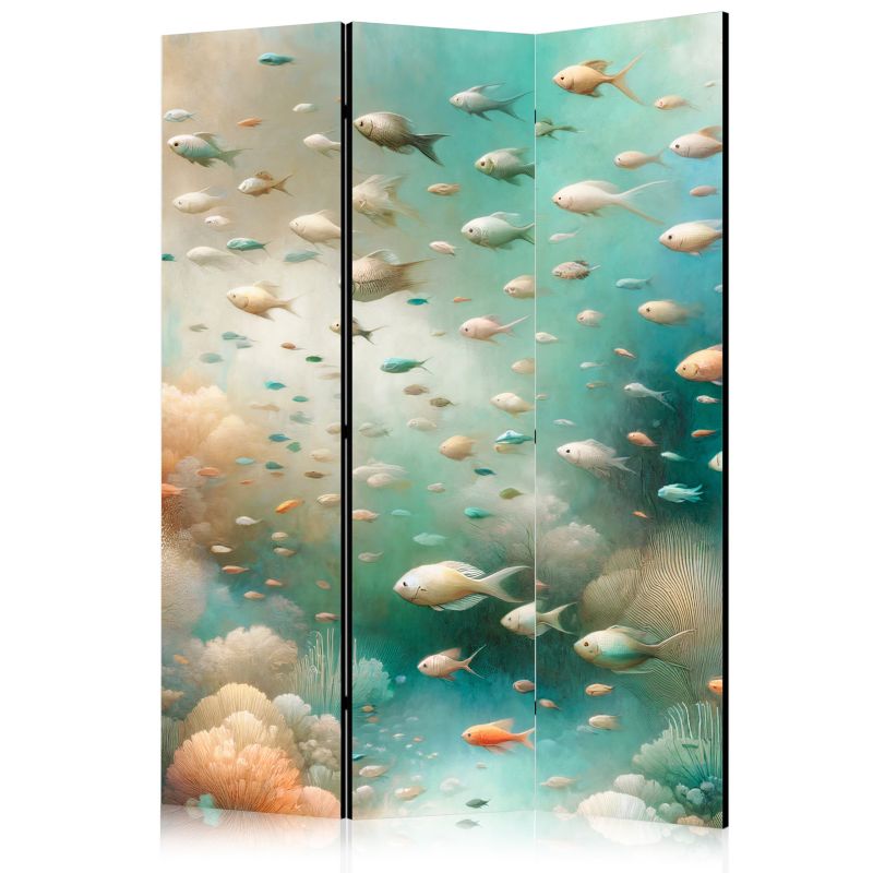 Parawan Muralo Akustyczny Lazurowa Akwarelowa Rafa Koralowa Ocean 135x172 cm 1 szt.