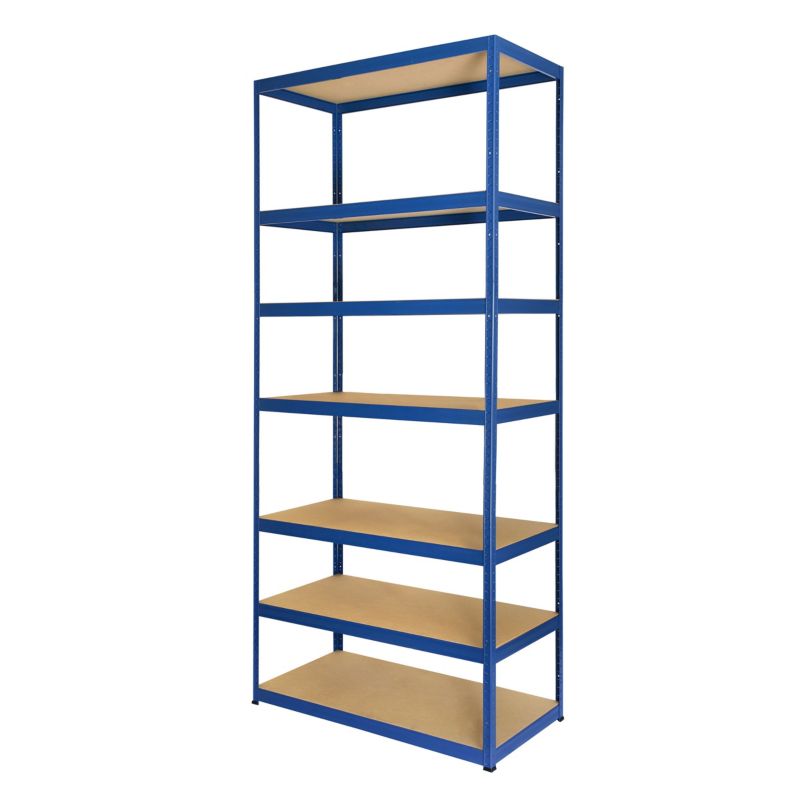 Regał metalowy MODO24 magazynowy niebieski helios 270x120x50cm 7 półek po 275 kg 1 szt.
