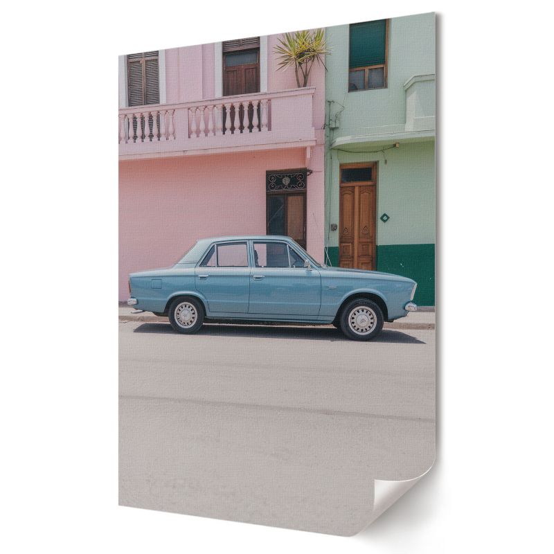 Plakat Wallfluent Format A2 Retro auto Artysta Kometa 1 szt.