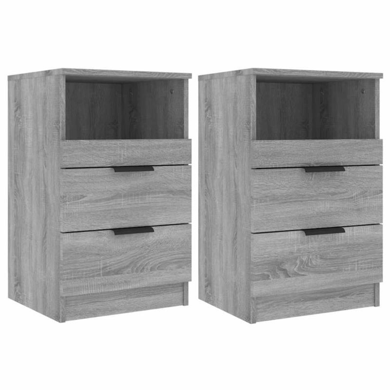 Szafki nocne WaszeMeble szary dąb sonoma WM-817042 2 szt.