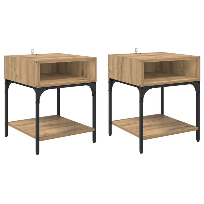 Stoliki nocne WaszeMeble dąb artisan WM-881815 2 szt.