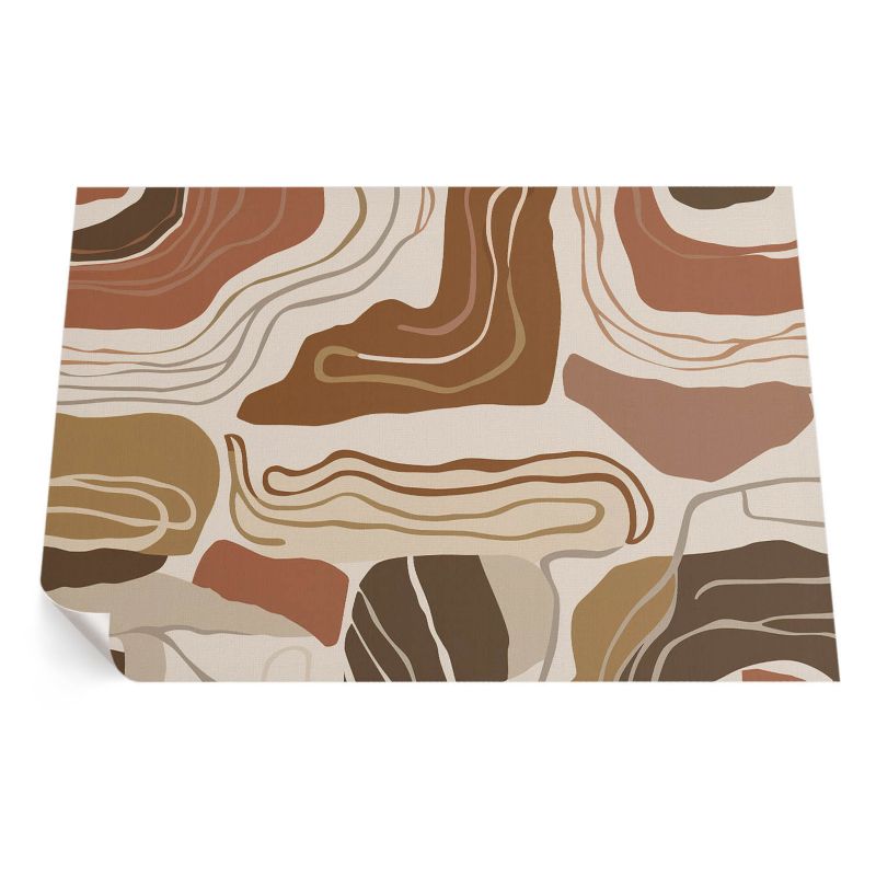 Dywan Winylowy Zewnętrzny ArtPrintCave 150x225 cm Pastelowe boho linie i plamy 1 szt.