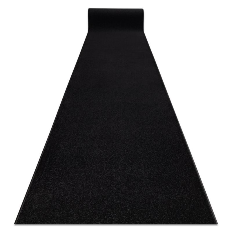 Chodnik RugsX 80x930 cm czarny 140735 1 szt.
