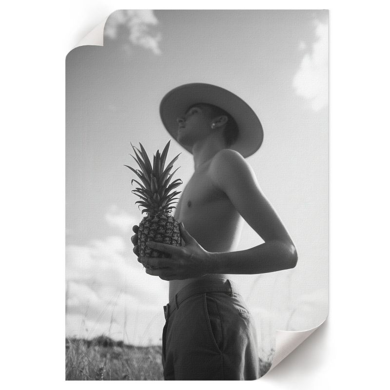 Plakat Do Łazienki ArtPrintCave 42x59,5 cm Ananasowy portret Manufaktura Sztuki 1 szt.