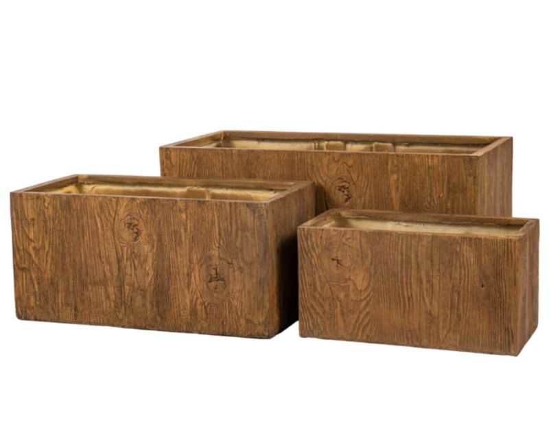 Zestaw donic ogrodowych Esti&Esta brązowe Estera ceramiczne 3 szt.