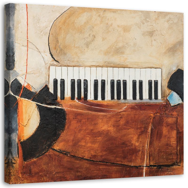 Obraz na płótnie Feeby Klawisze pianina abstrakcja 40x40cm 1szt