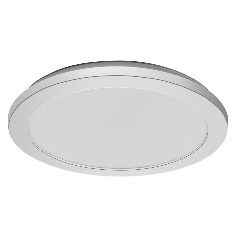 ORBIS Disc ścienna/sufitowa 30cm 22W Click CCT IP44 chrom OSRAM, 22 W, 1 szt