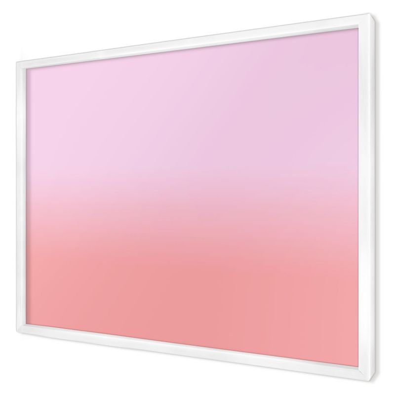 Dekoracyjna tablica magnetyczna Wallfluent 70x50 Delikatny gradient w białej ramie 1szt
