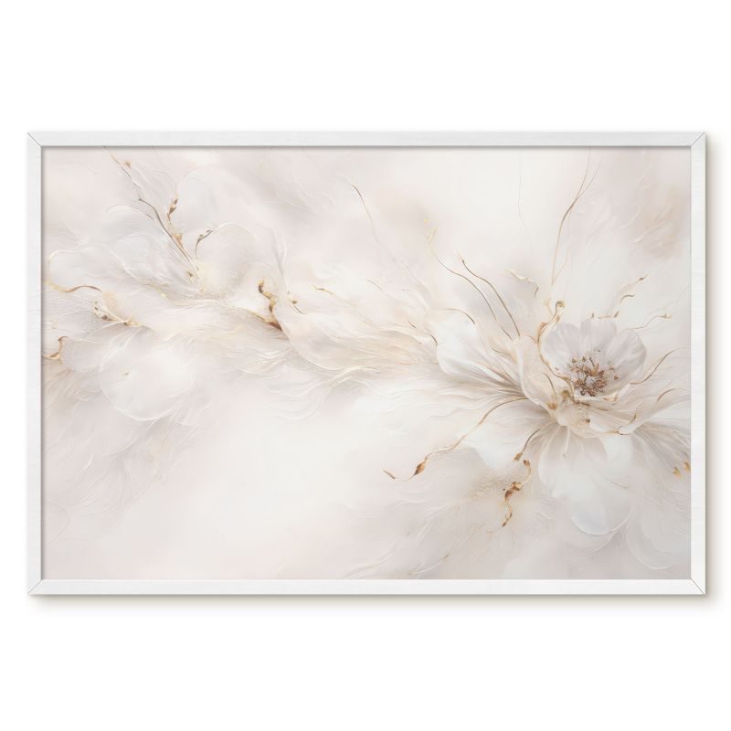 Tablica Magnetyczna Na Magnesy Tulup 60x40 cm Kwiatowa elegancja - Biała rama Do salonu, sypialni 1 szt.
