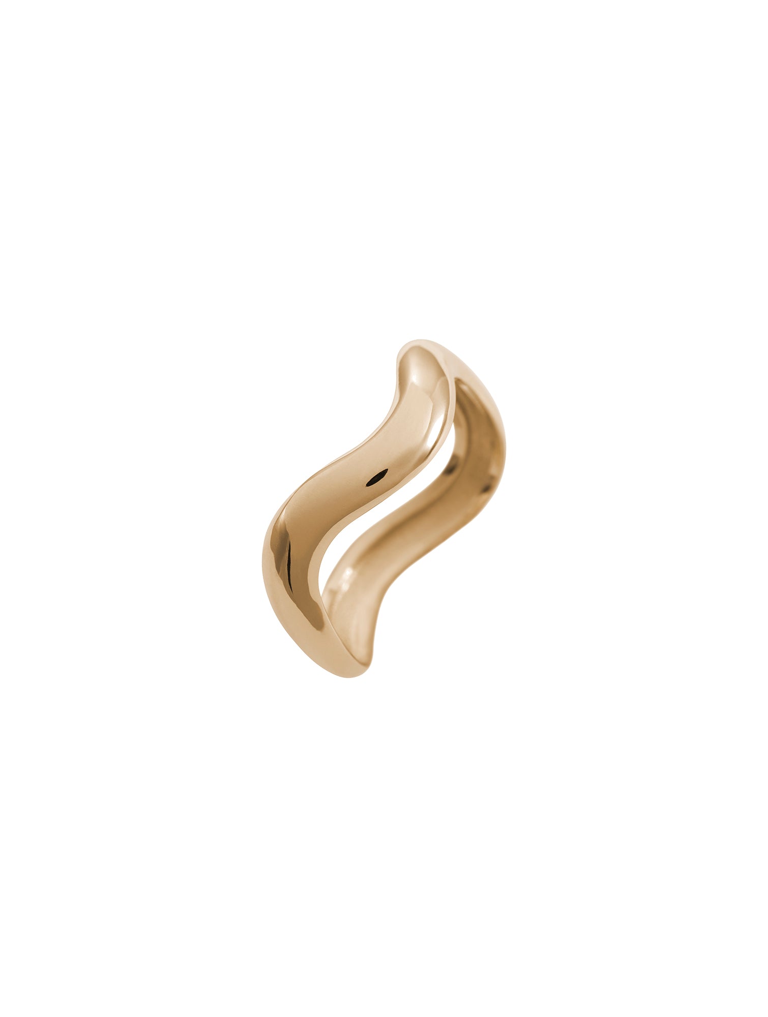 Anello Ring N°2 - obrączka o nieregularnym, falistym kształcie, 19