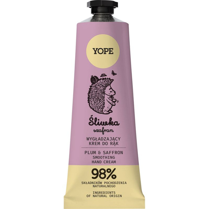 YOPE Krem do rąk Śliwka Szafran, 50 ml