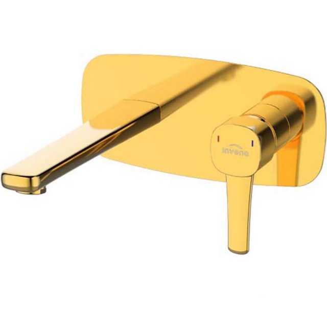 INVENA Bateria umywalkowa podtynkowa GLAMOUR złota BP-02-U09-V