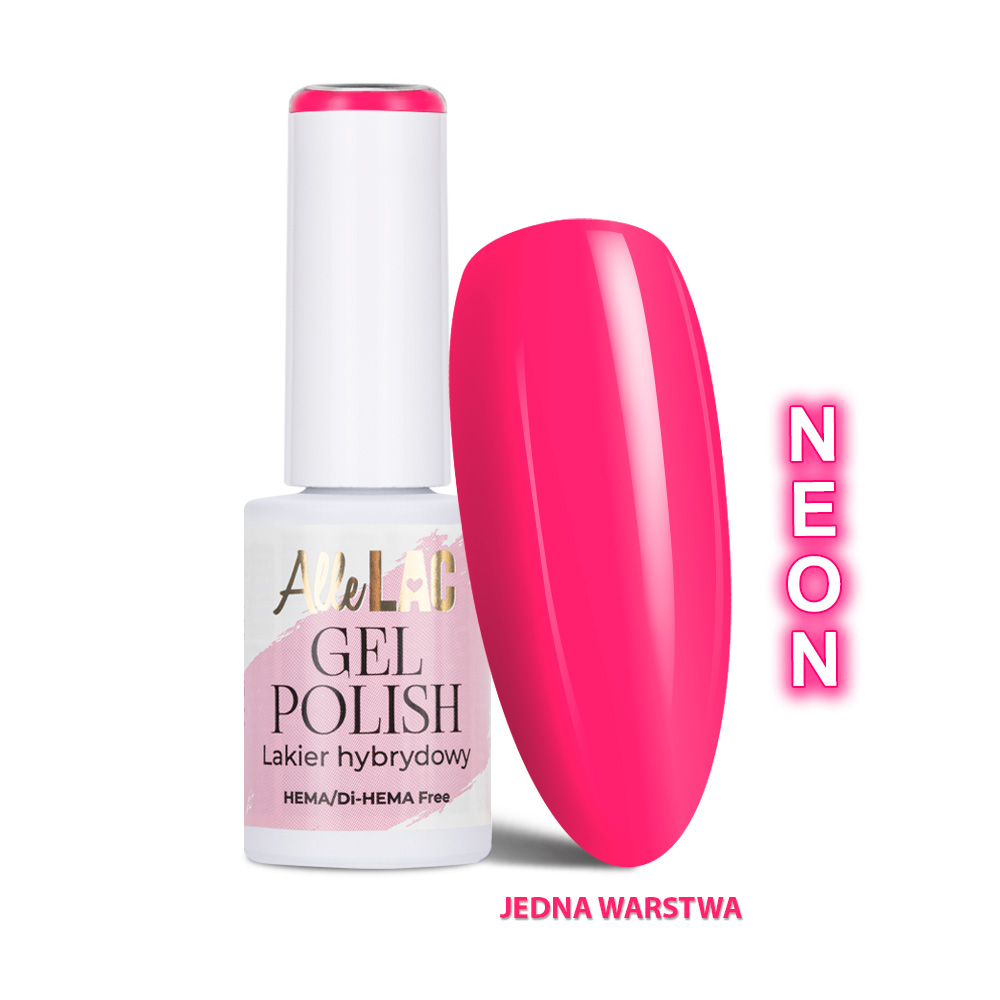 Lakier hybrydowy LED/UV Gel Polish Pinks PI32 Sugar Rush AlleLac HEMA/Di-HEMA Free 6g