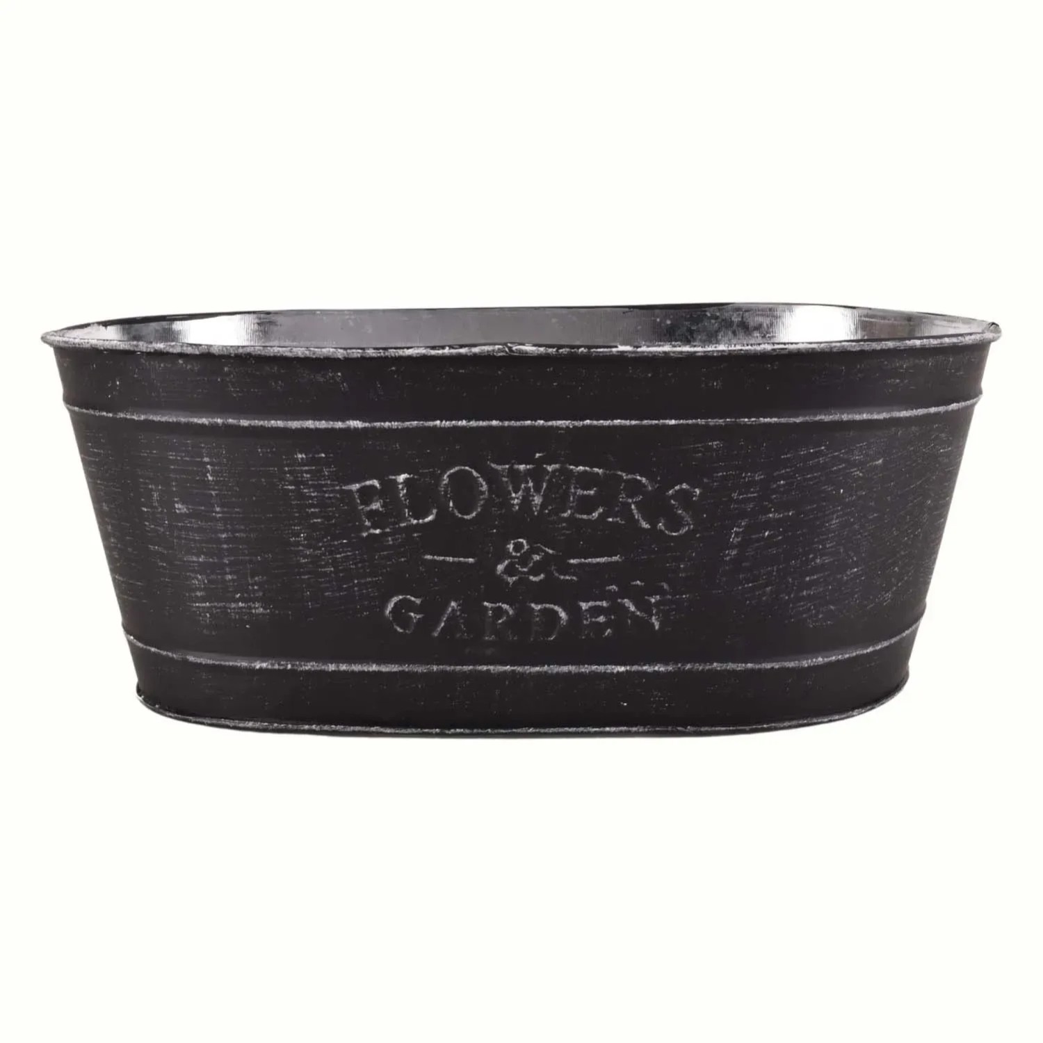 Tajemniczy Ogród Osłonka na doniczkę metalowa Flower Garden 15 x 33 cm