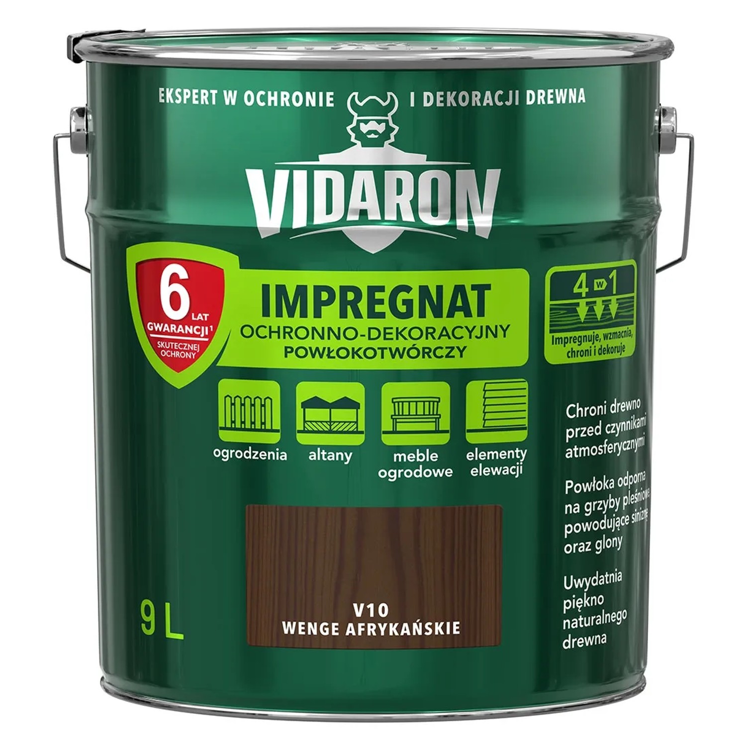 Vidaron Impregnat do drewna powłokotwórczy wenge afrykańskie - 9L