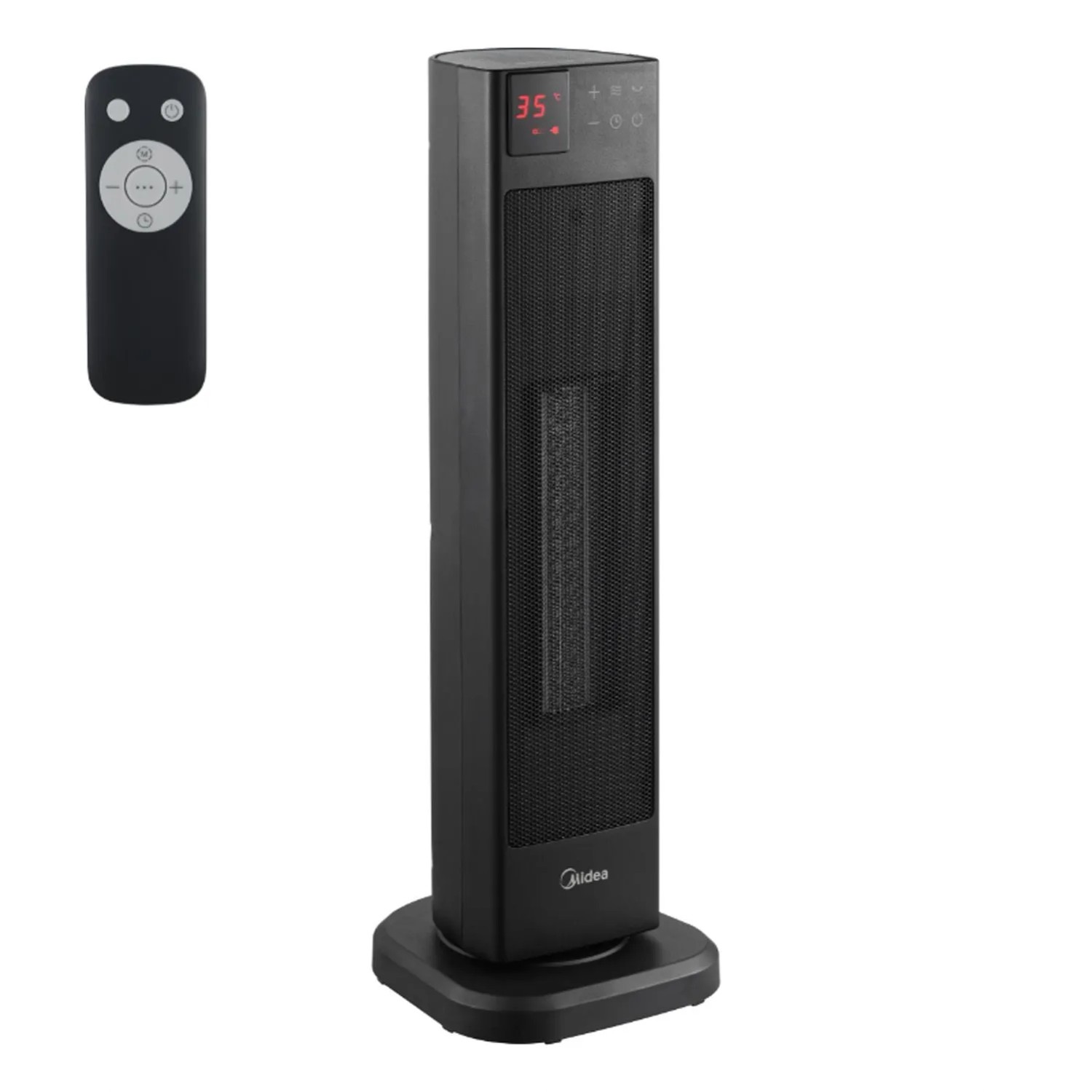 Midea Termowentylator obrotowy z pilotem czarny max.2000W 58 cm