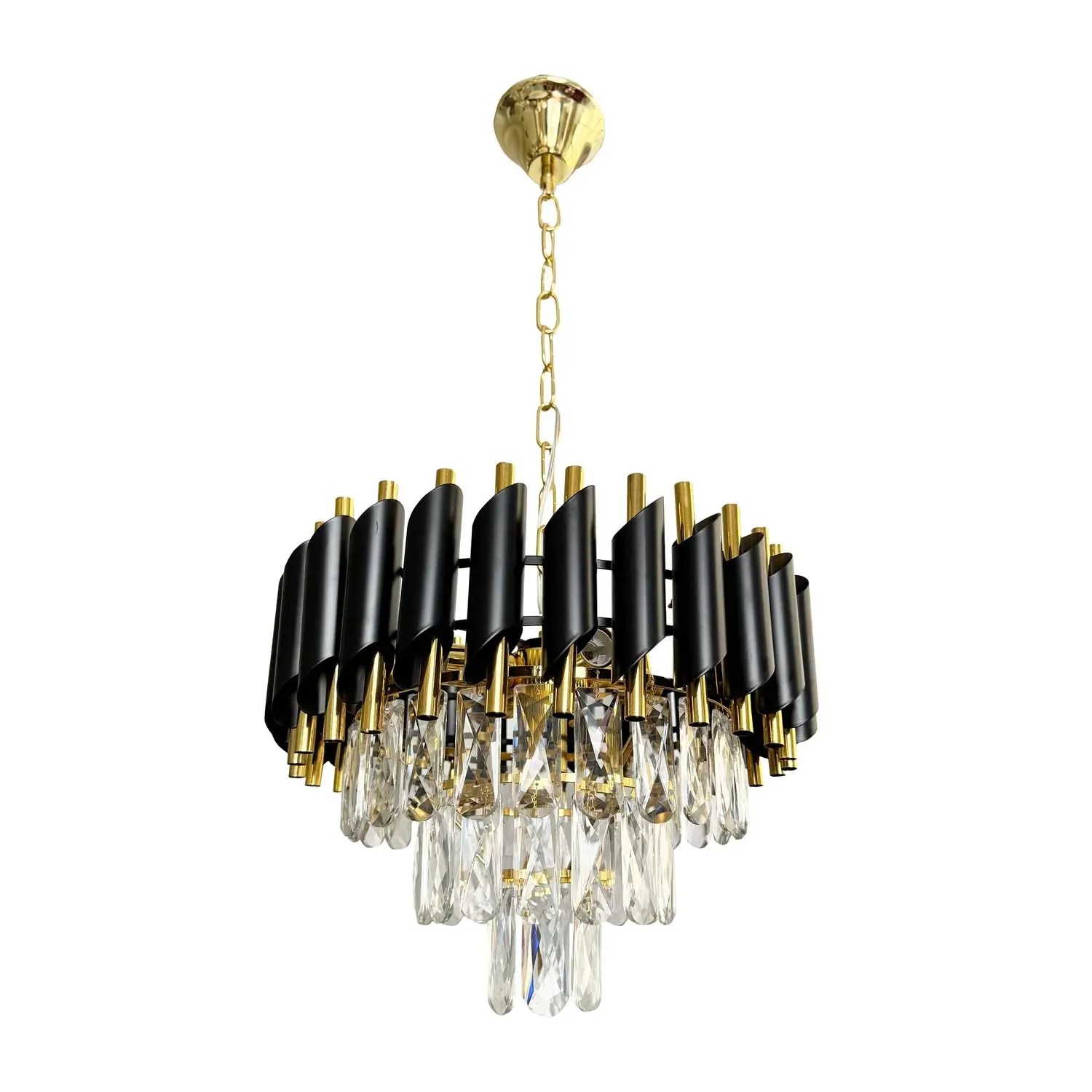 MiLAGRO Żyrandol Cristal 5x10W E14 czarny