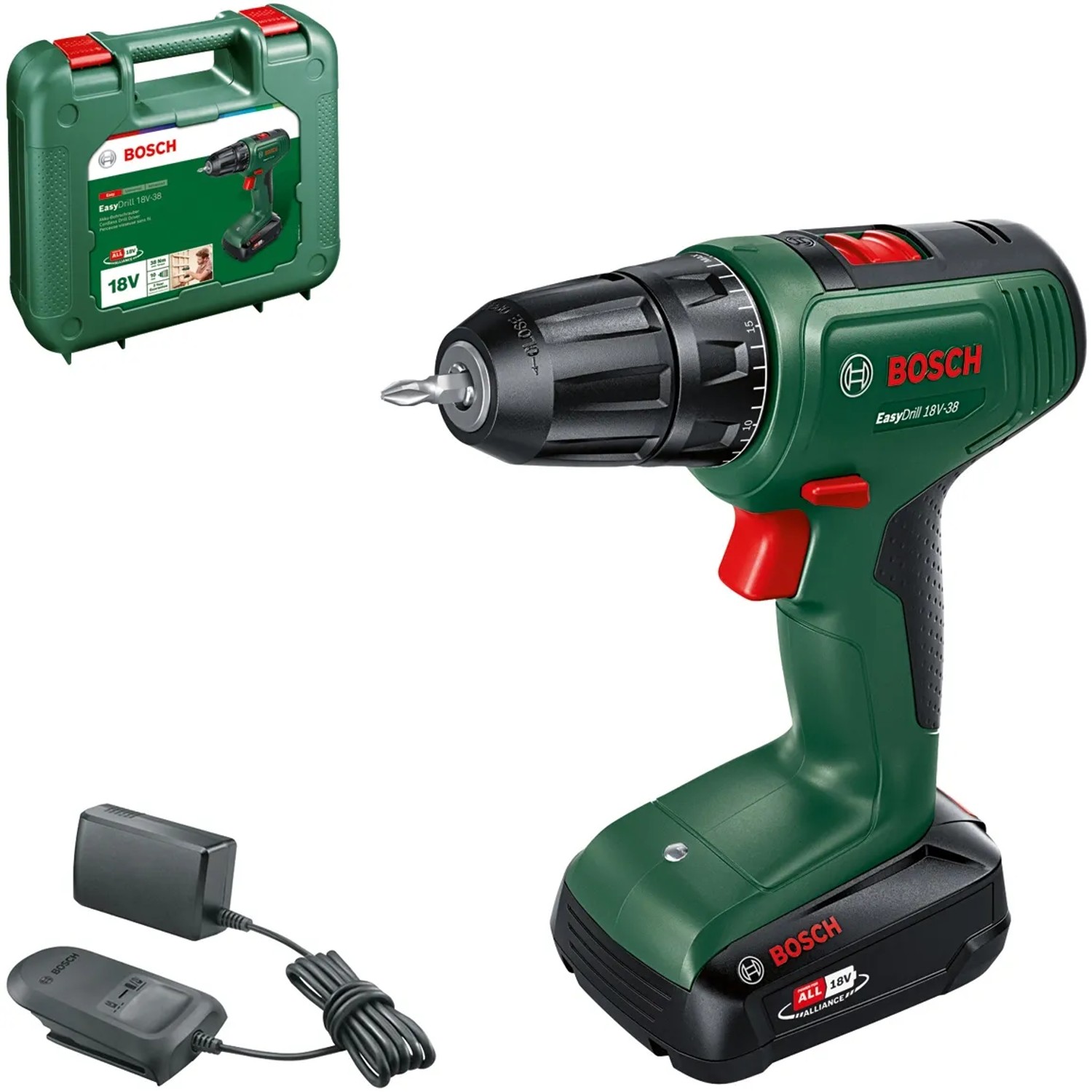 Bosch Wiertarko-wkrętarka akumulatorowa EasyDrill 18V-38 2,0 Ah